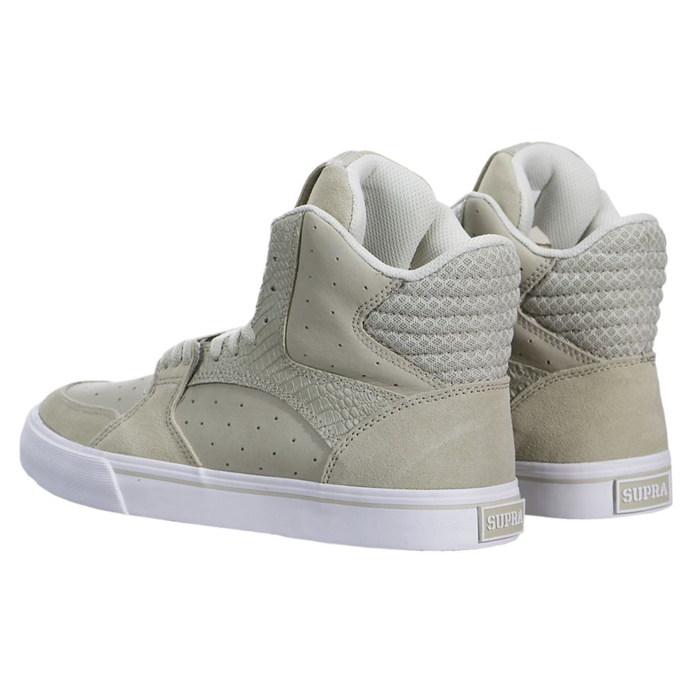 Baskets Montantes Supra Vaider 3000 Grise Light Grey/White Homme | QAU-23991656